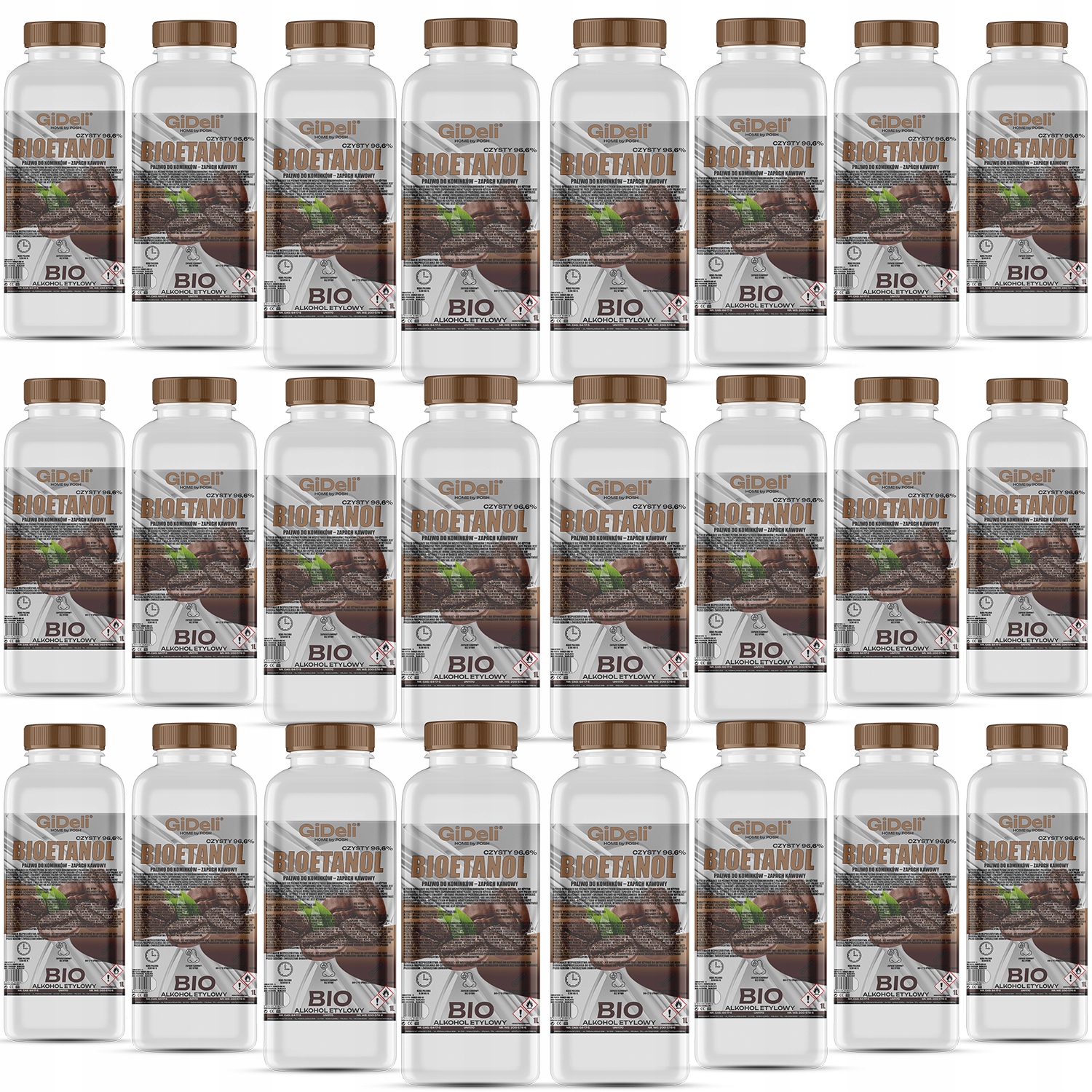 Bioetanol do krbu 24 x 1 l s vôňou kávy a biopalivo