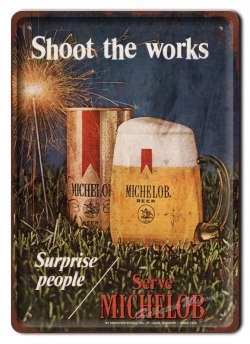 Piwo Metalowy Szyld Plakat Vintage Retro #06105