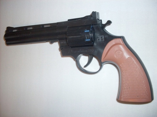 SYLWESTER duży PISTOLET NA KAPISZONY REWOLWER HUK Marka inna