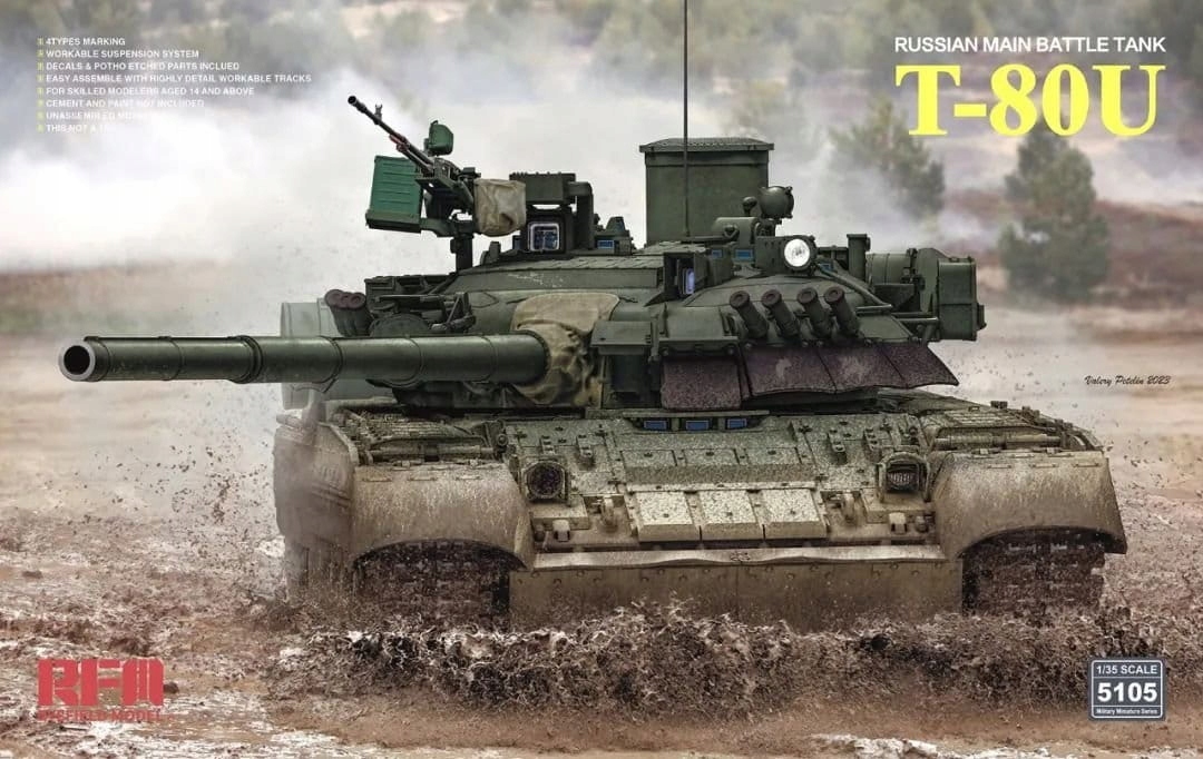 T-80U Russian Mbt 1:35 Rye Field Model 5105