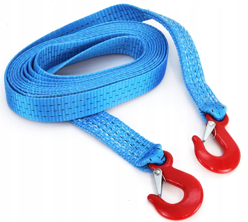 LINKA HOLOWNICZA 3T 5M TAŚMOWA HAKI 5 metrów