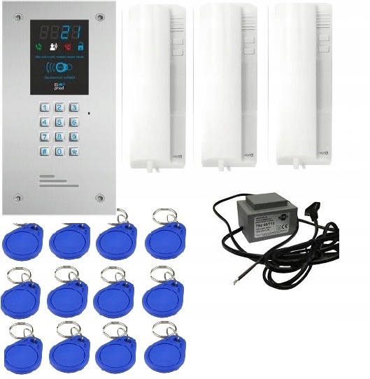 domofon Elprod wekta 3 rodzinny rfid kody breloki