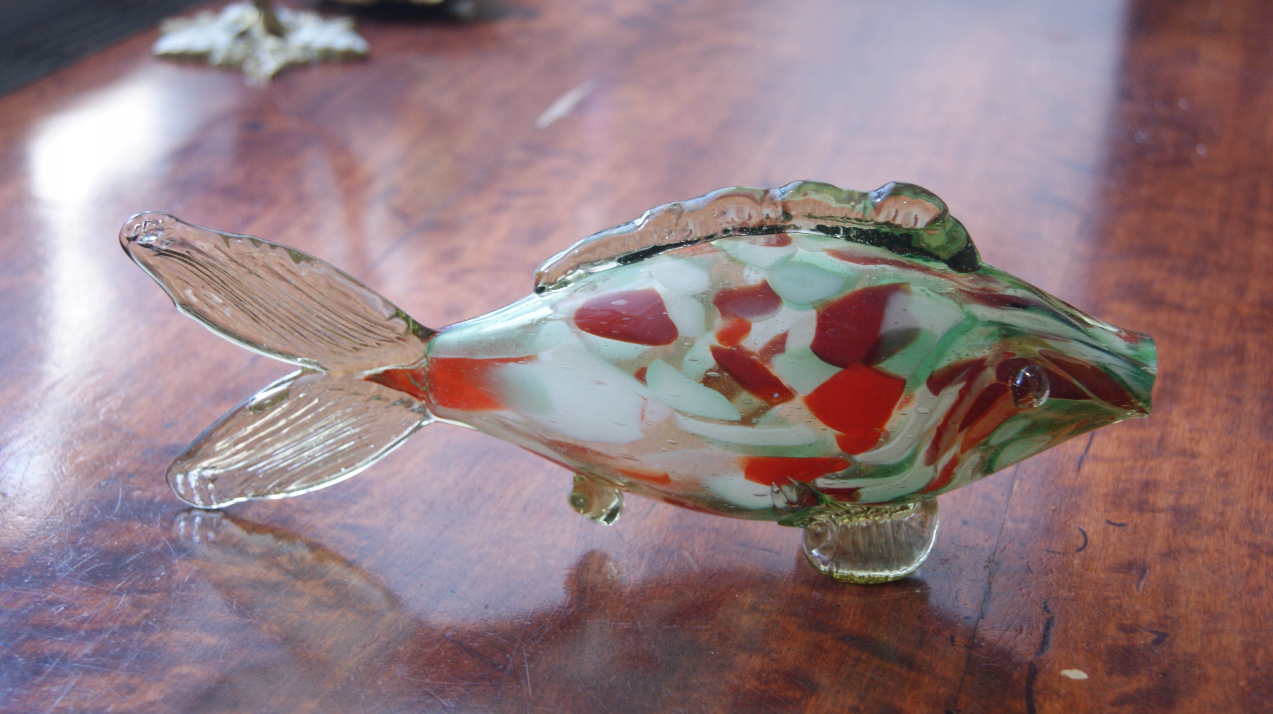 KULTOWA RYBA SZKLANA Z PRL-U