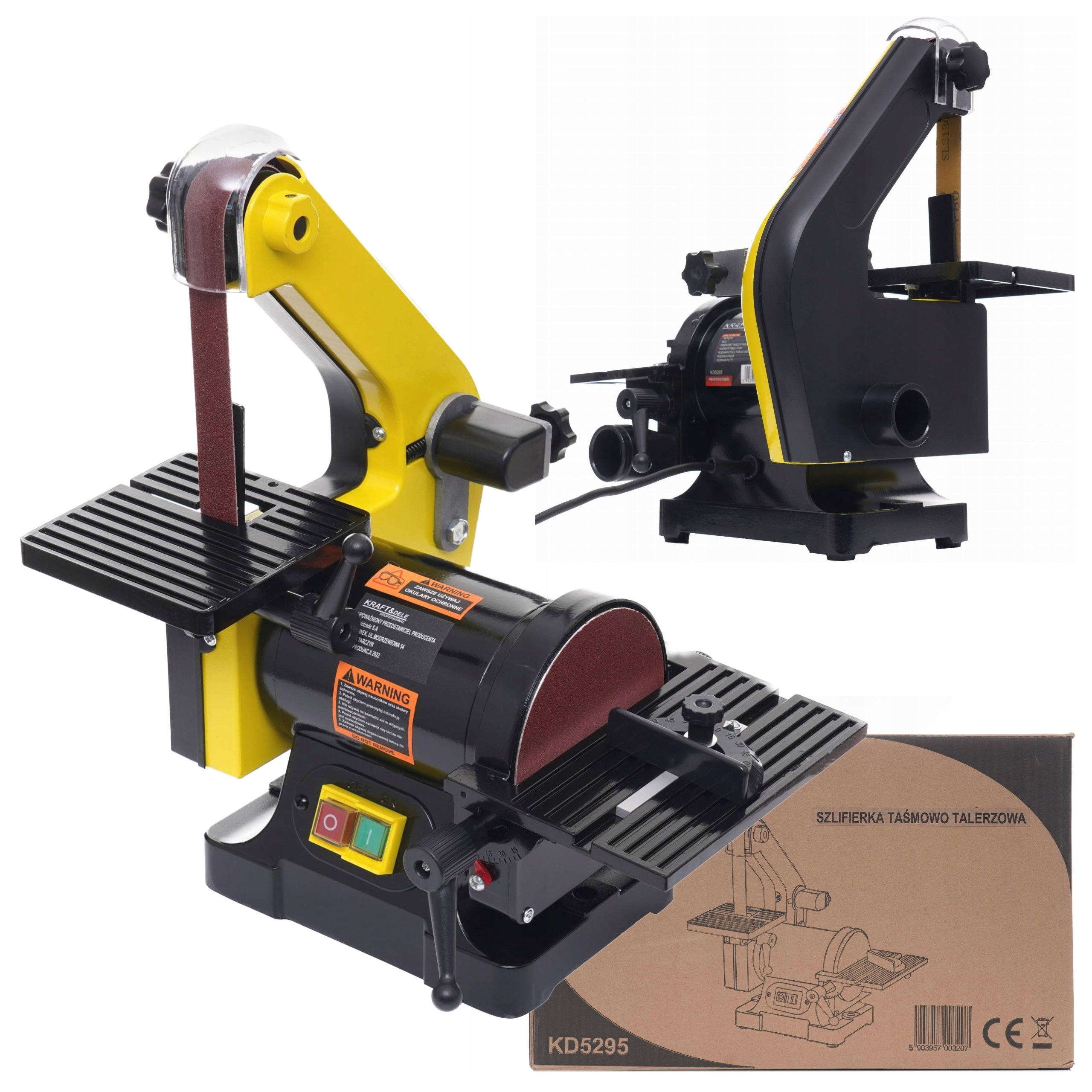 Talířovo-pásová Bruska 600W 2950 ot/min 2v1 Kraft&dele KD5295