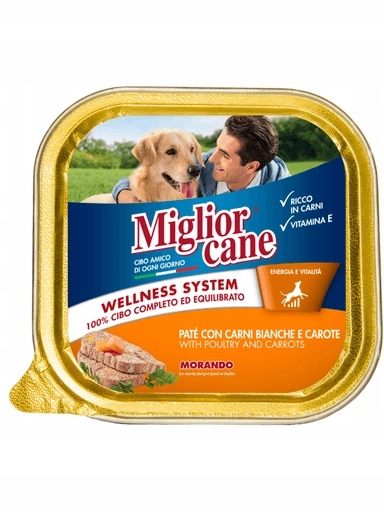 13 x Krmivo Pate con carni Bianche e carote 150 g Migliorcane