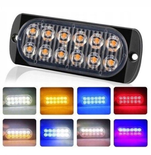 LAMPA OBRYSOWA STROBO LED 12-24V ZDALNE STEROWANIE Kod producenta 5baa3728-3fc5