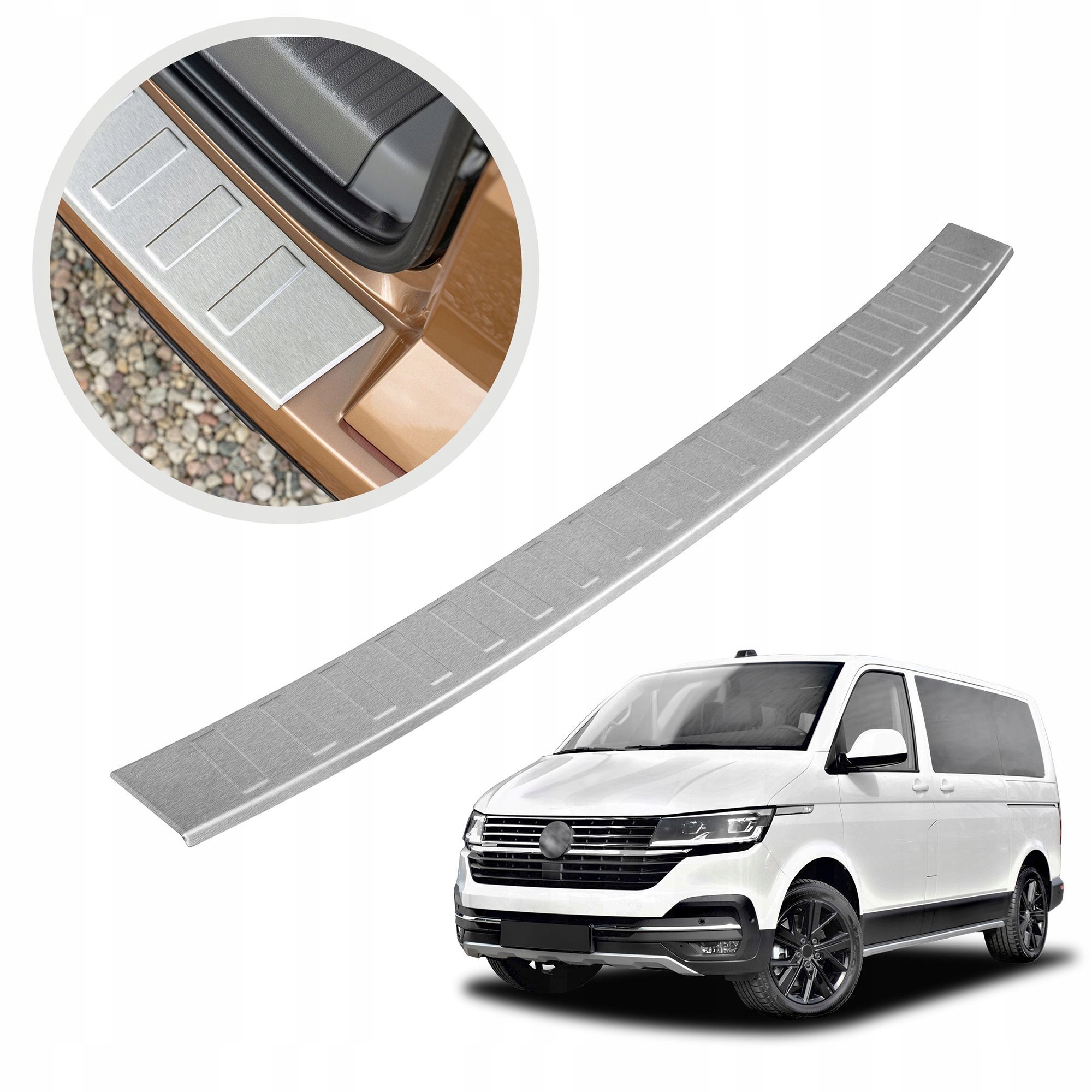 Ochranná lišta na zadný nárazník pre Vw Caravelle T6.1 2019-2023