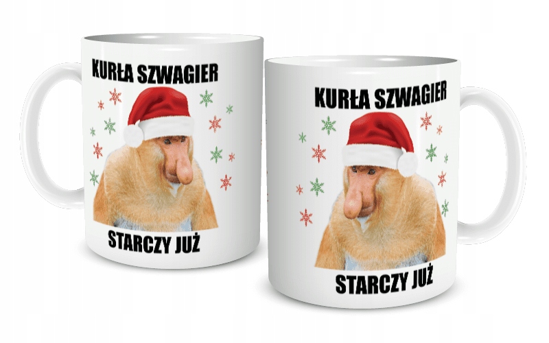 

Kubek Świąteczny Janusz Nosacz Kurła Szwagier