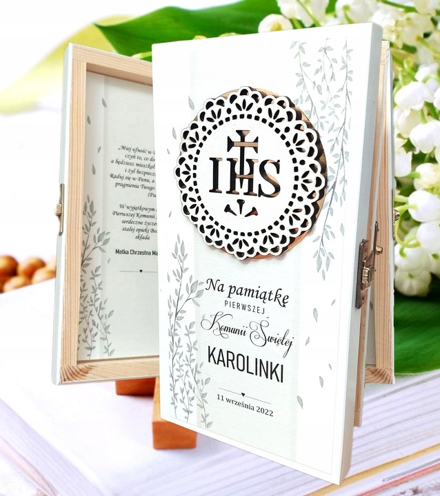 PAMIĄTKA Pierwszej Komunii Świętej BIAŁA Przeznaczenie dla gości