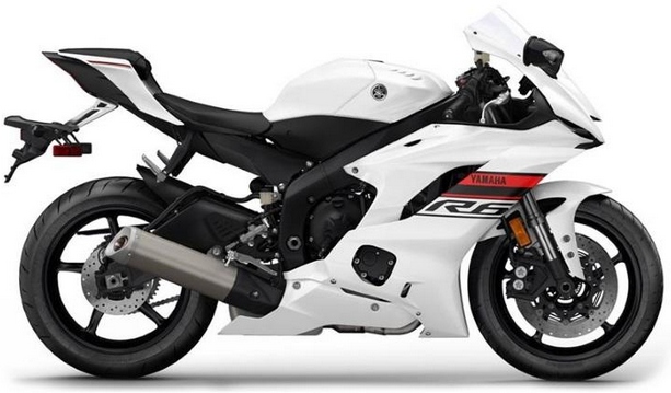 Samolepky Na Motocykl Juula Pro Yamaha Yzf R6 2019 Bílé 2 RJ27