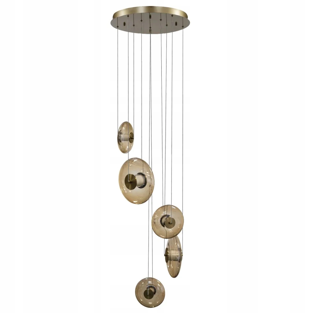 AZzardo Lampa wisząca o nowoczesnym designie i bursztynowym kolorze Led 44W