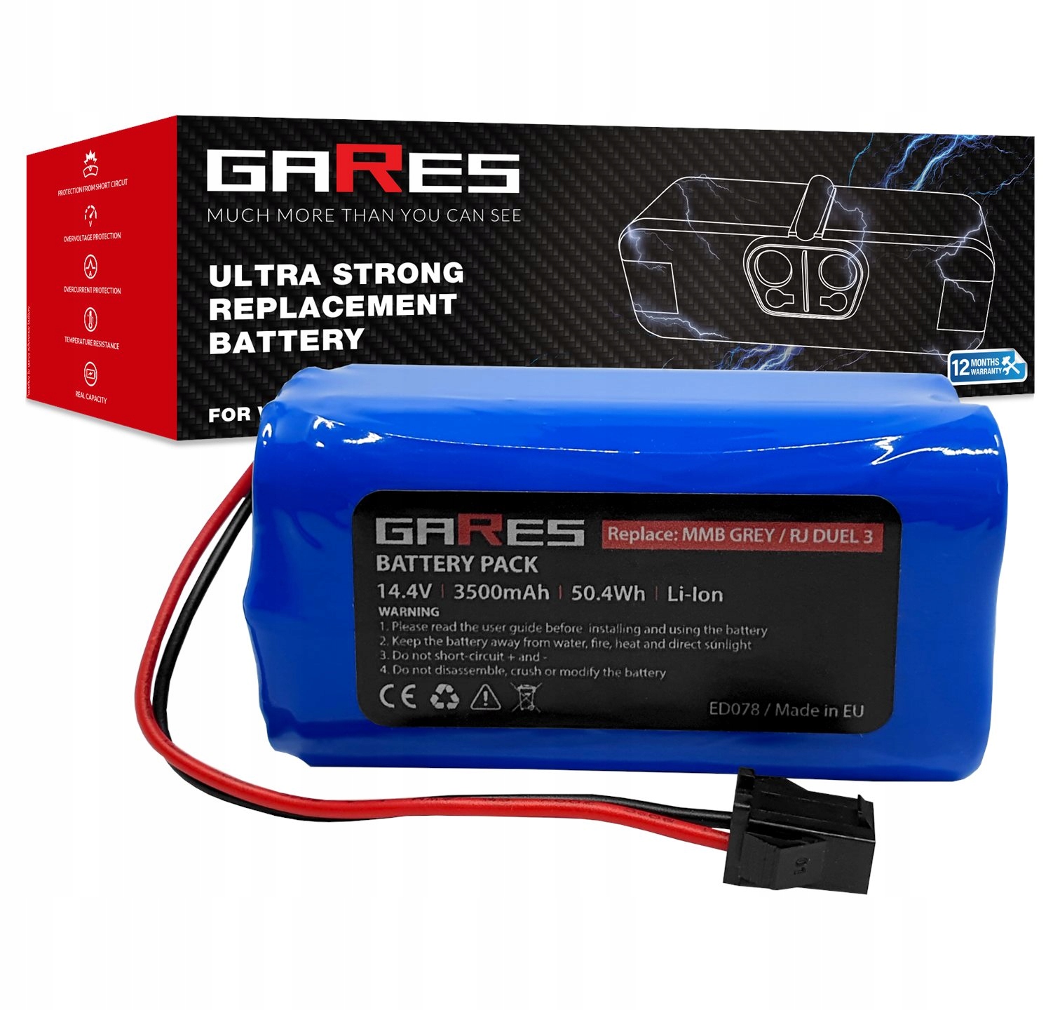 Akumulátor pro Ecovacs Deebot DN622 14,4V 3,5Ah