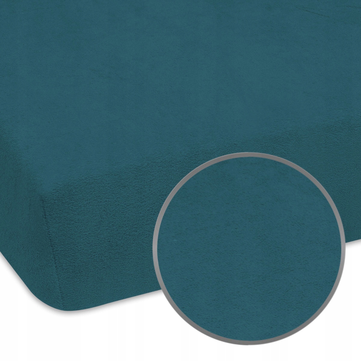 

Prześcieradło z gumką 160x200 cm frotte zielone
