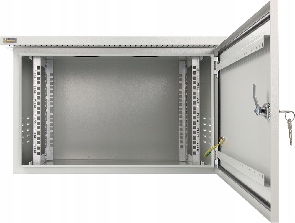 Szafa Rack 6U 19” wisząca wandaloodporna 600x400 szara