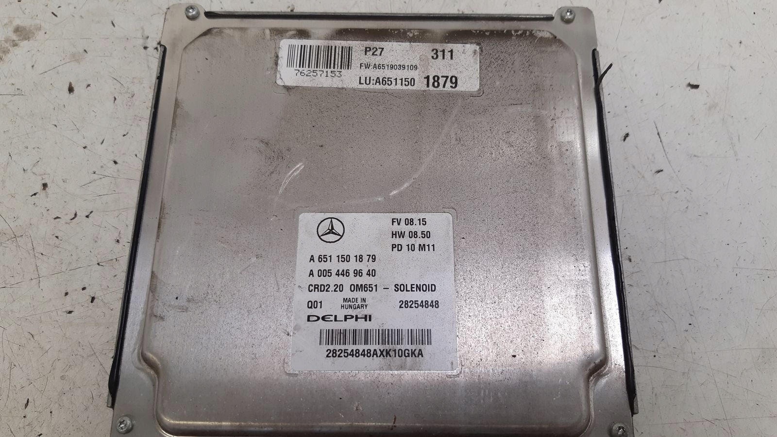 control unit computer of the engine Mercedes Vito W639 LIFT LONG 2,2 CDI