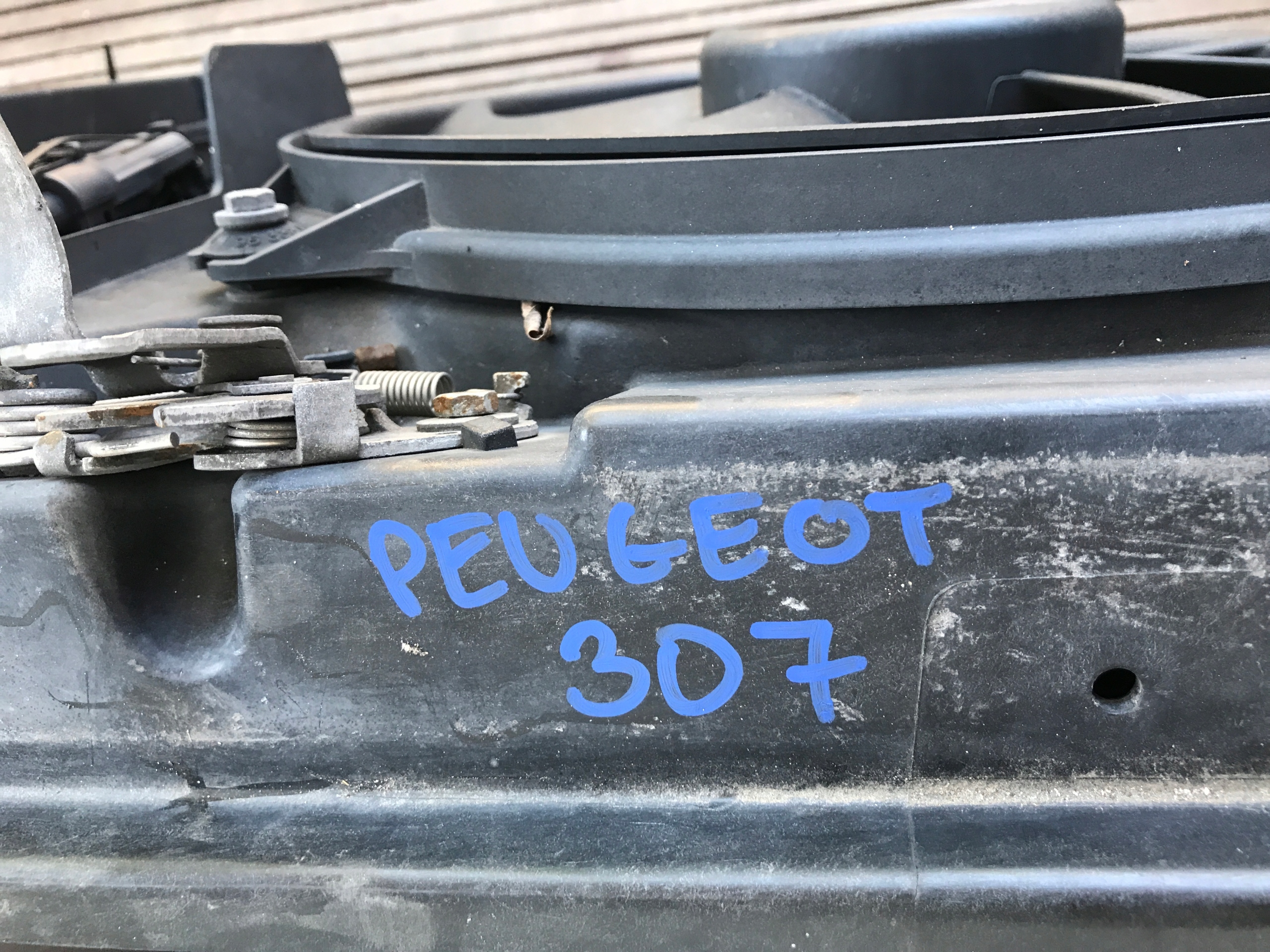chladič ventilátor KOMPLET PEUGEOT 307 1.6 HDI