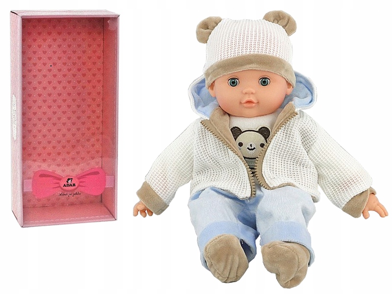 lalka BABY bobas BORN mówi ŚPIEWA prezent box nr21 Materiał guma plastik tkanina