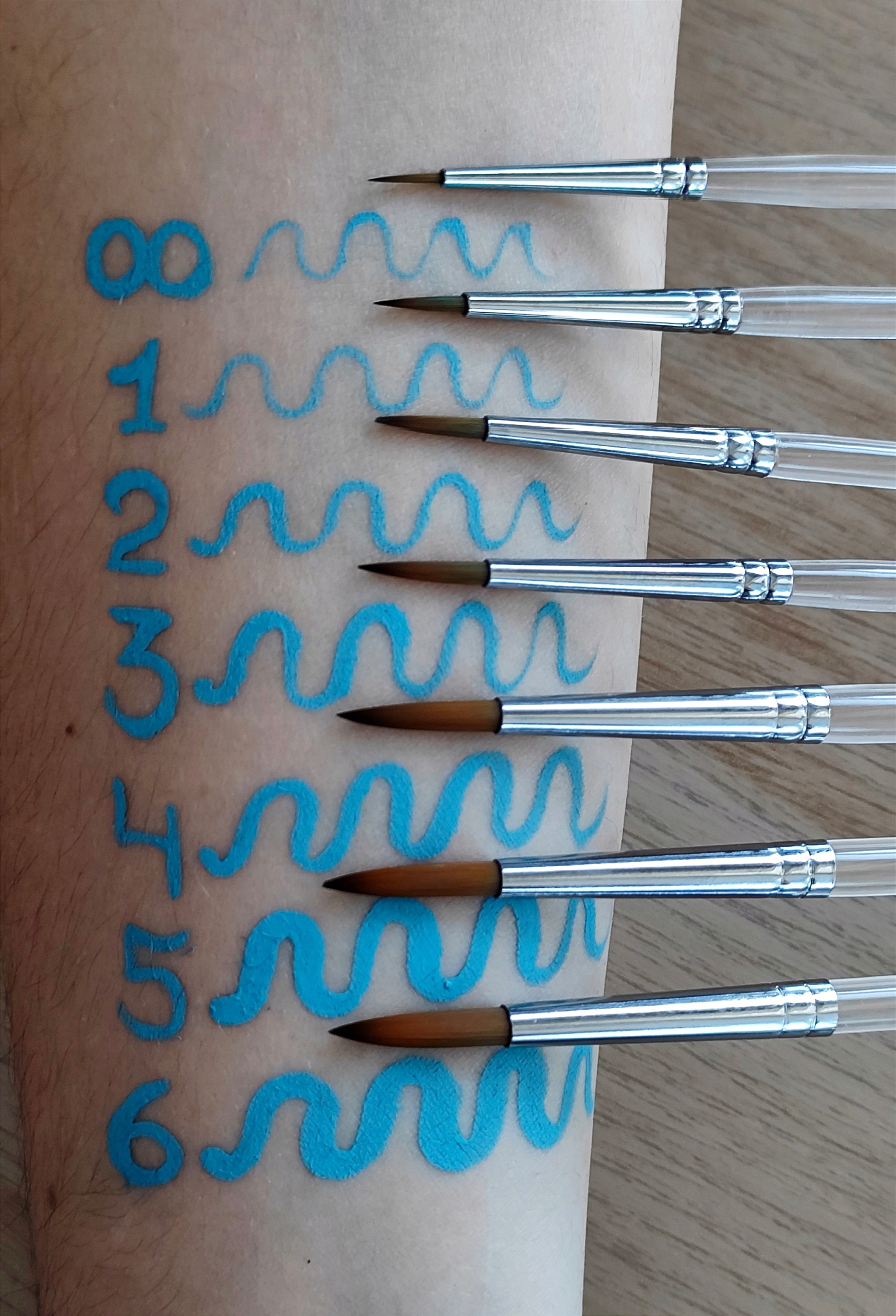 Pędzel okrągły cienki synt. GrimMaster Leris #1 Typ pędzli pojedynczy pędzel