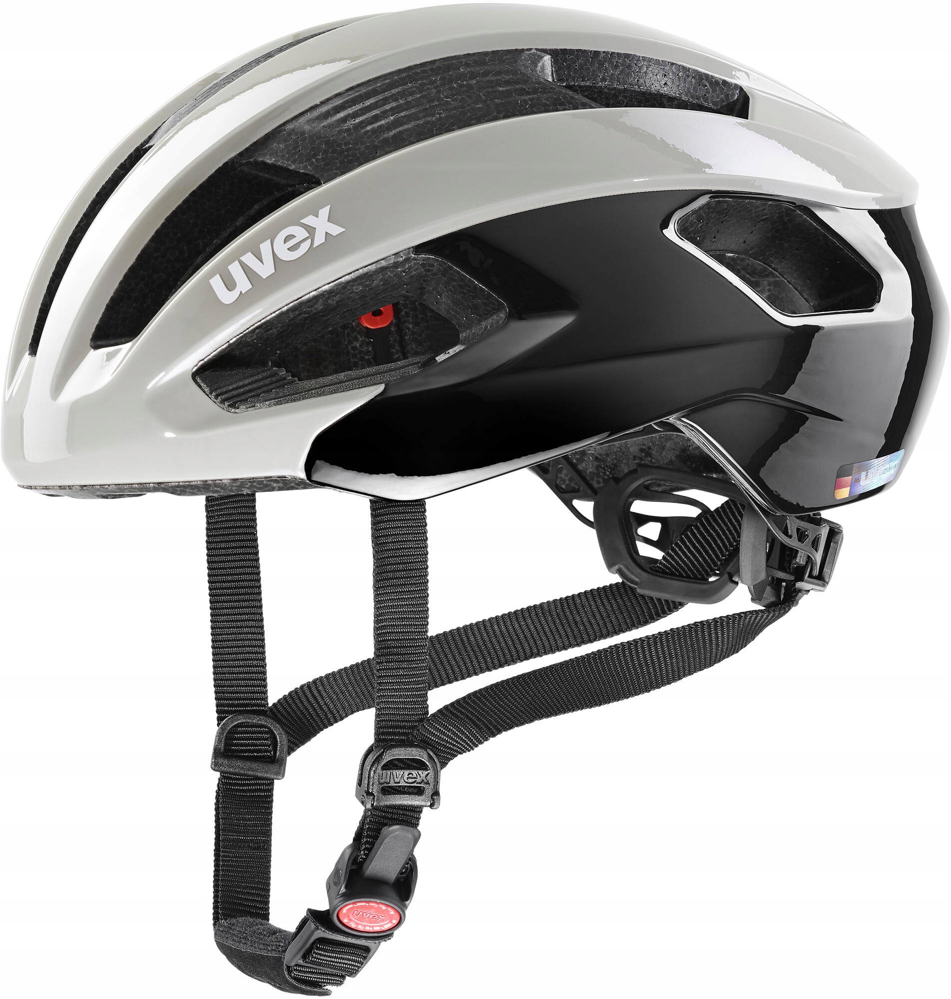 Cyklistická helma Uvex Rise sand blk 56-59 cm Silniční
