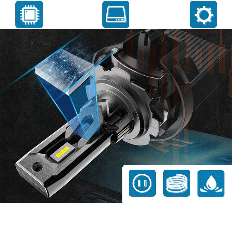 Żarówki H7 LED biała 6500K 1do1 12V CANBUS 2x ŻARÓWKA MOCNE CSP XENO PURE Rodzaj LED