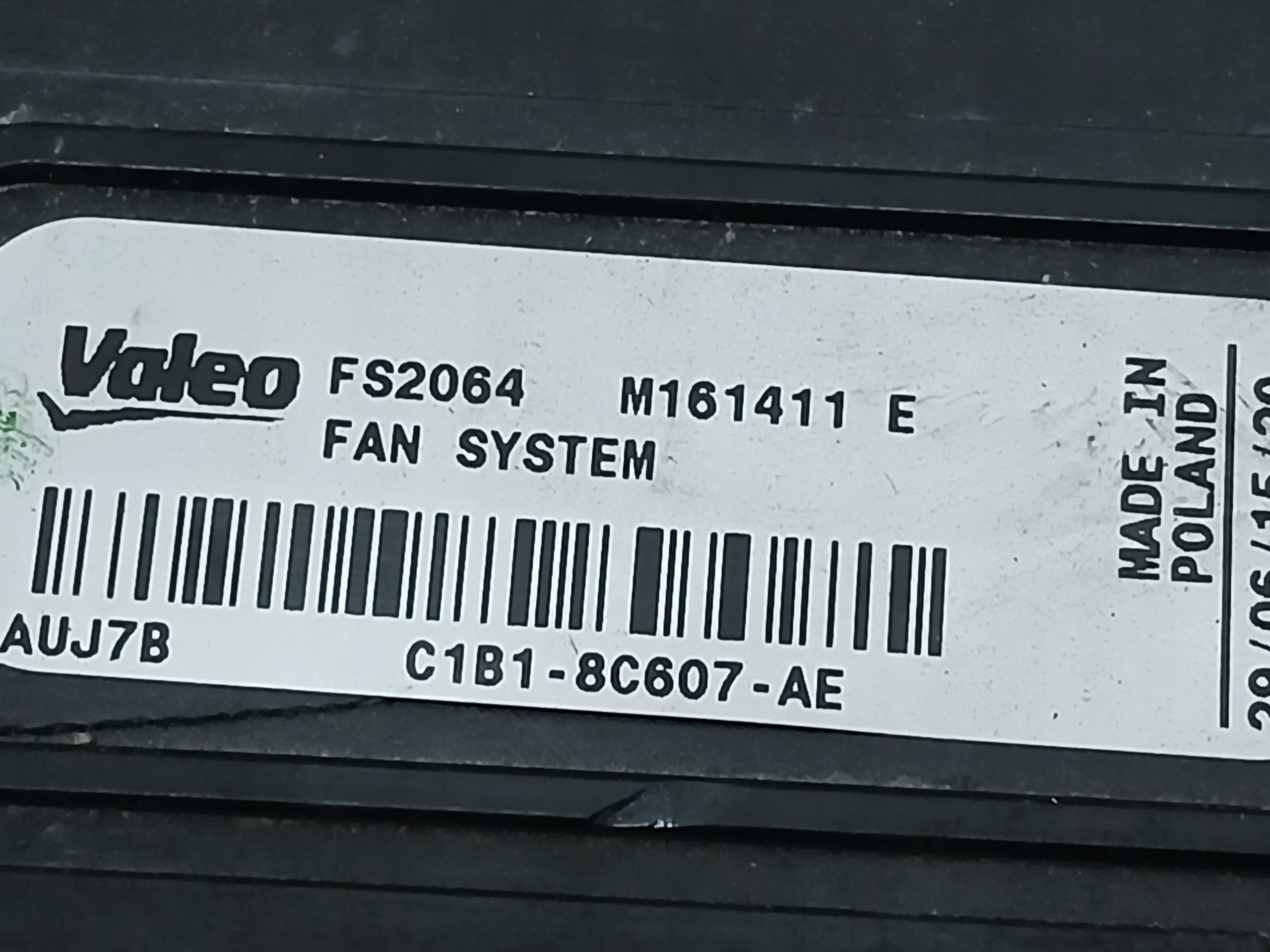 ventilátor chladiče FORD FIESTA MK7 08- C1B1-8C607-AE