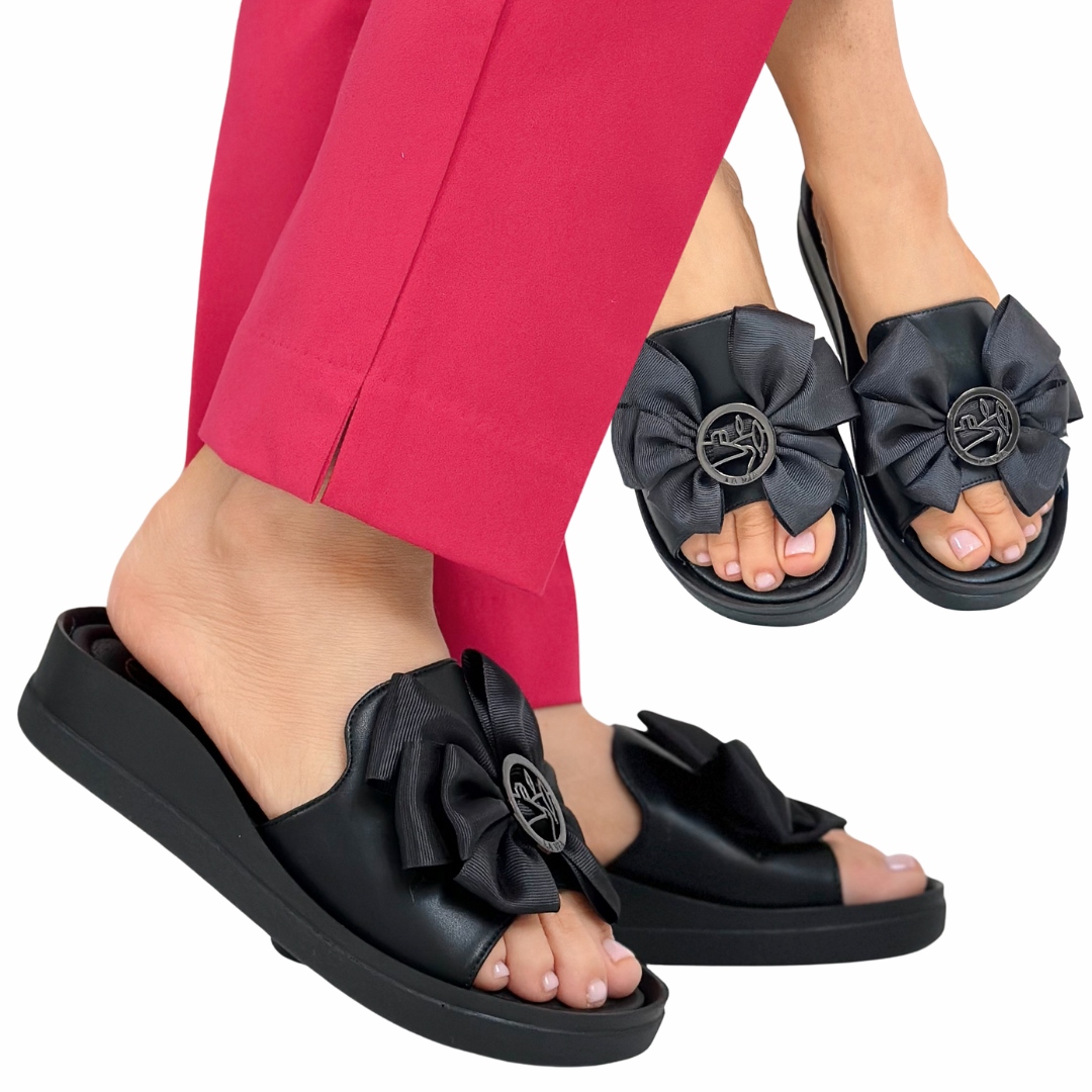 Nazouváky Elegantní pohodlné černé 38 Letní boty