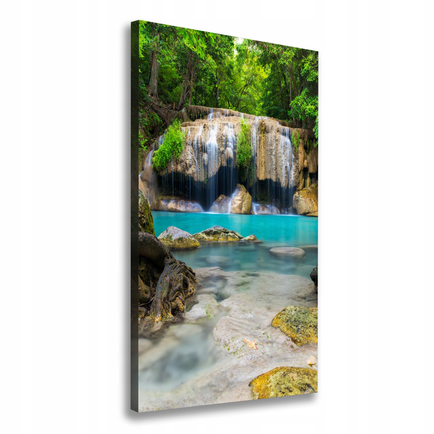 Fotoobraz obraz na plátně Vodopád v džungli 60x120 cm