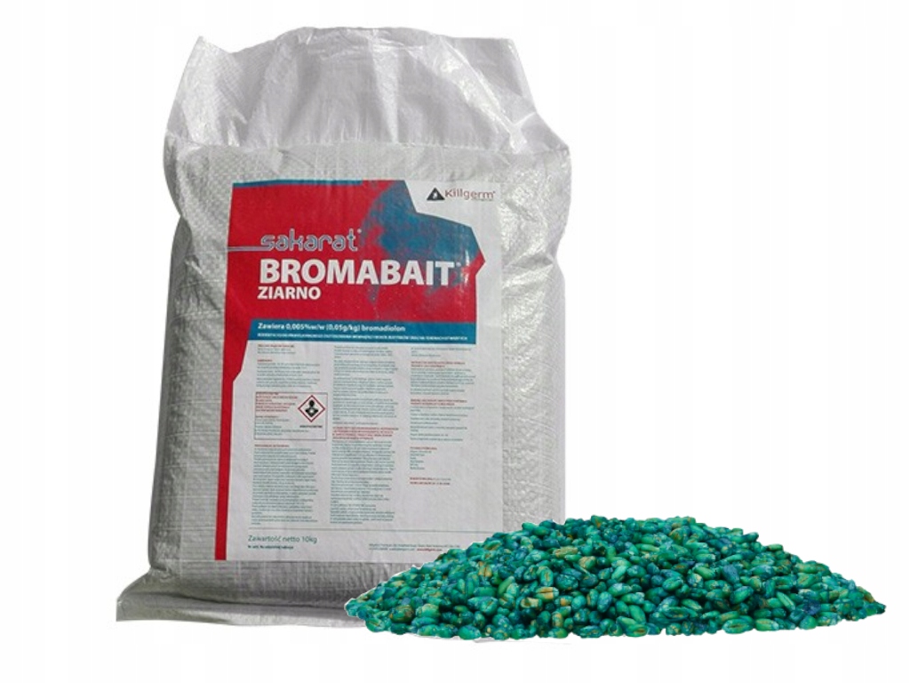 

Trutka Myszy Szczury Ziarno Sakarat Bromabait 10KG