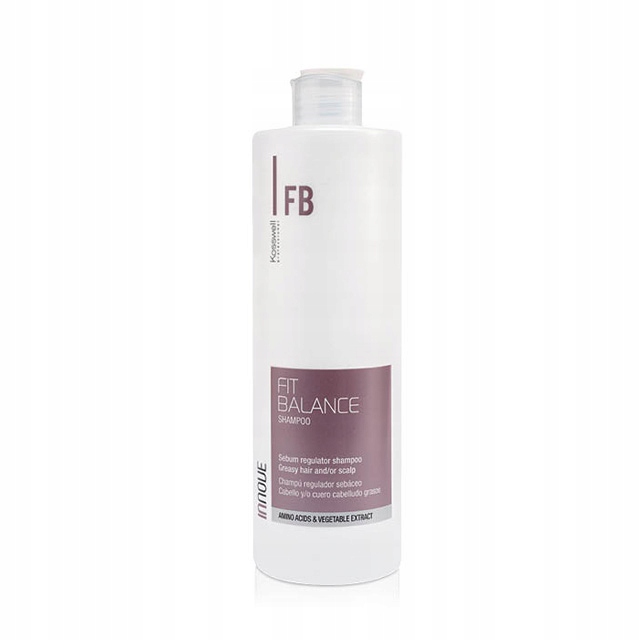 Šampon pro mastné vlasy Kosswell Fit Balance 1000 ml, intenzivní svěžest