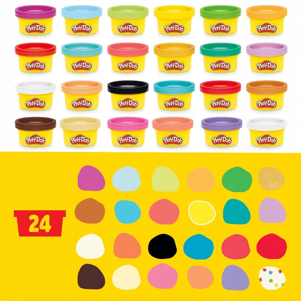 Адвент-календарь Play-Doh G0501, масса для лепки 24 цветов и 28 аксессуаров, от 3 лет — фото 6