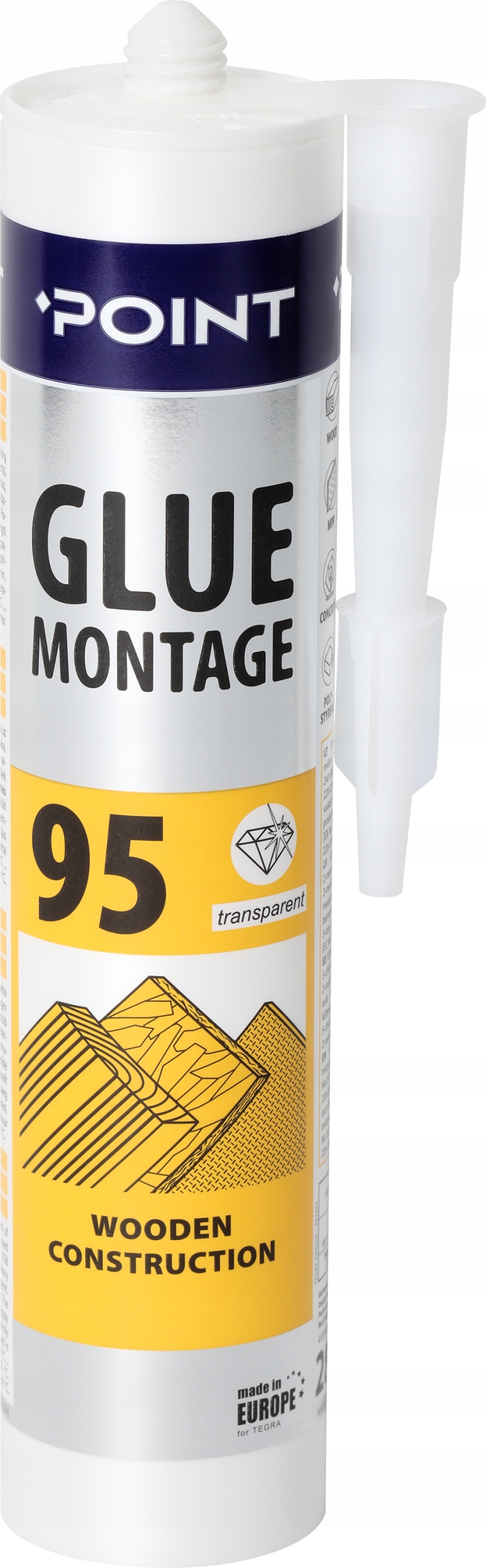 

Klej Point 95 zamiast groździ do drewna Osb 280ml
