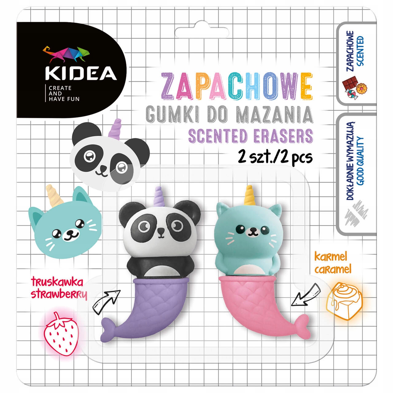 

Gumki Do Mazania Zapachowe Zwierzątka 2szt.
