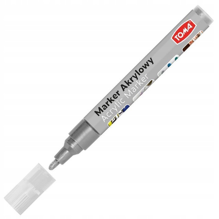 

Marker akrylowy Srebrny 2,5 mm TO-402 Toma