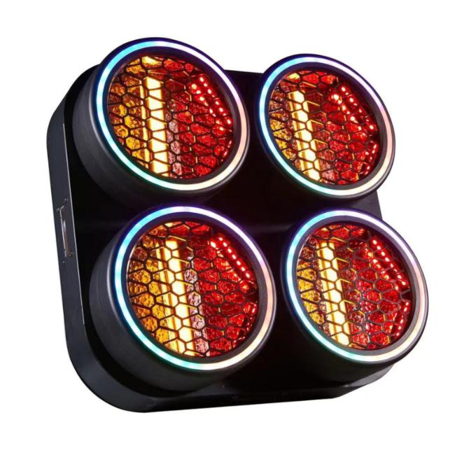 BLINDER LED OŚWIETLACZ SCENICZNY ESTRADOWY EFEKT RING RGB LIGHT4ME 4x30W