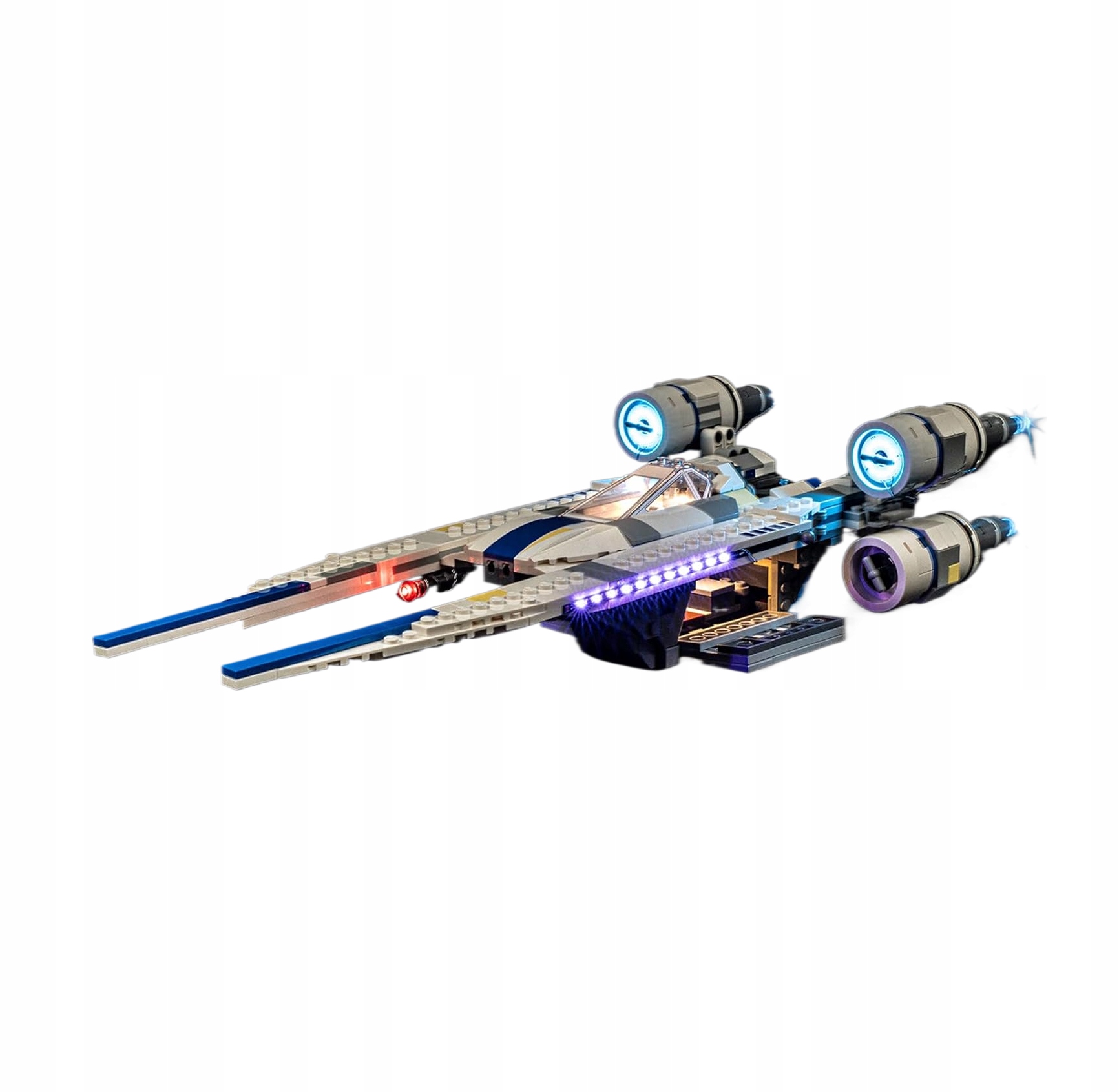 OŚWIETLENIE LED DO KLOCKÓW kompatybilne z Lego 75399 Rebel U-Wing myśliwiec