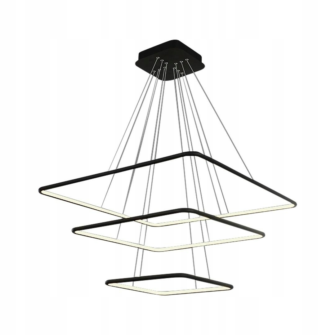 Závesná lampa Nix čierna 117W Led 80x100cm Stropná lampa do obývačky do domu