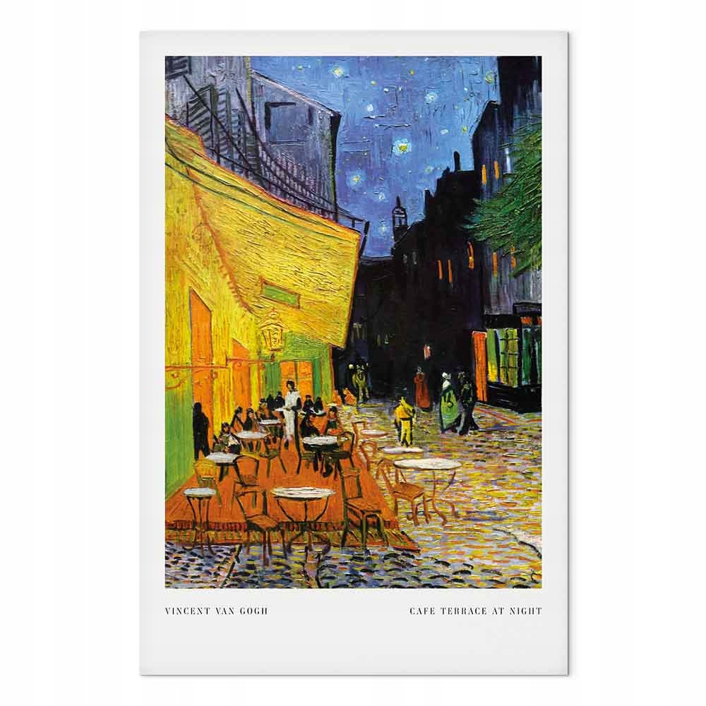 Obraz na plátně canvas Vincent van Gogh Terasa kavárny v noci 80x120 cm