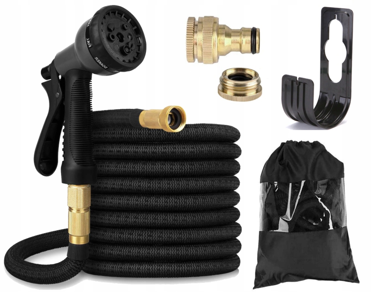 Wąż Ogrodowy Elastyczny i Rozciągliwy 45m 7w1