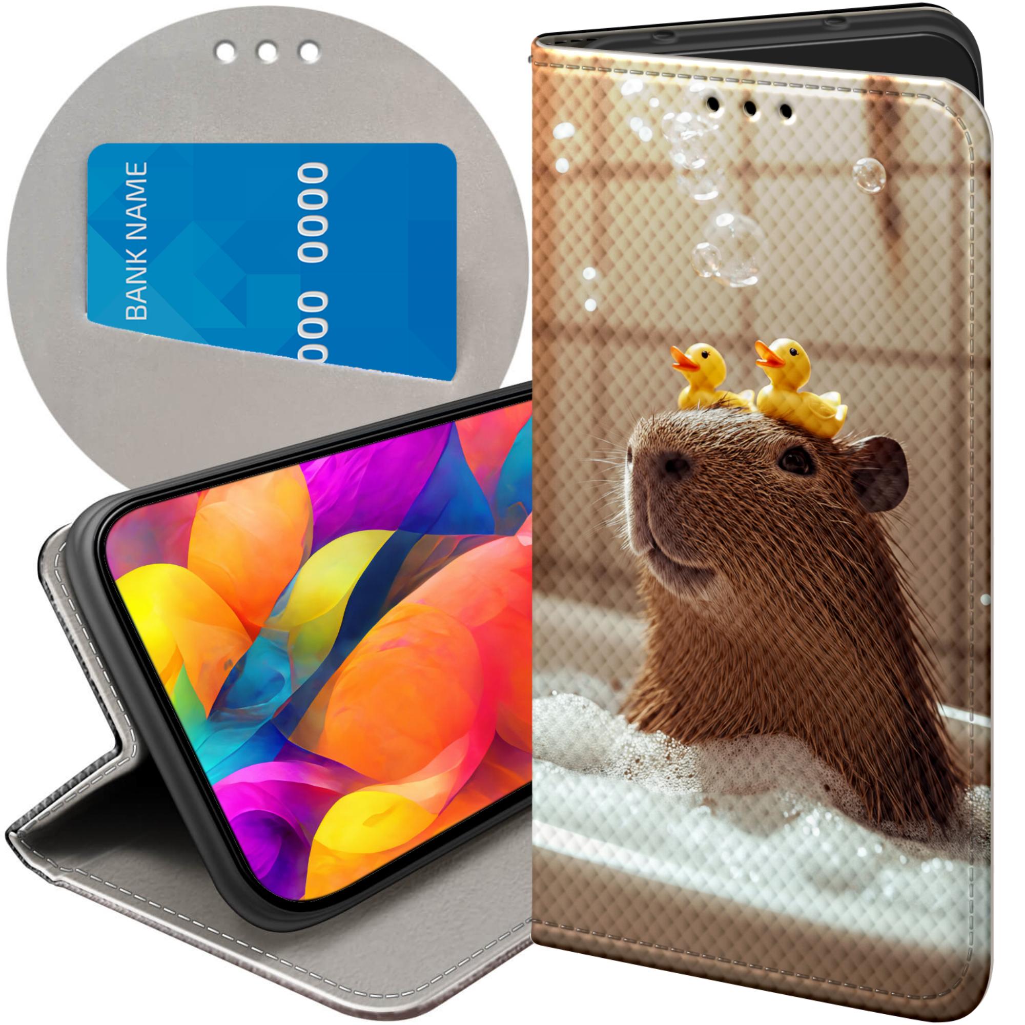 Etui Z Klapką Do Oppo RENO13 F 4G 5G Kapibara Urocza Zwierzak Case