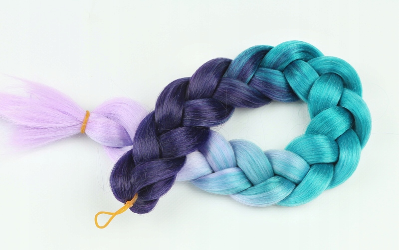 Włosy SYNTETYCZNE do warkoczyków KOLOROWE warkoczyki DOCZEPIANE WŁOSY ombre Kolor włosów inny