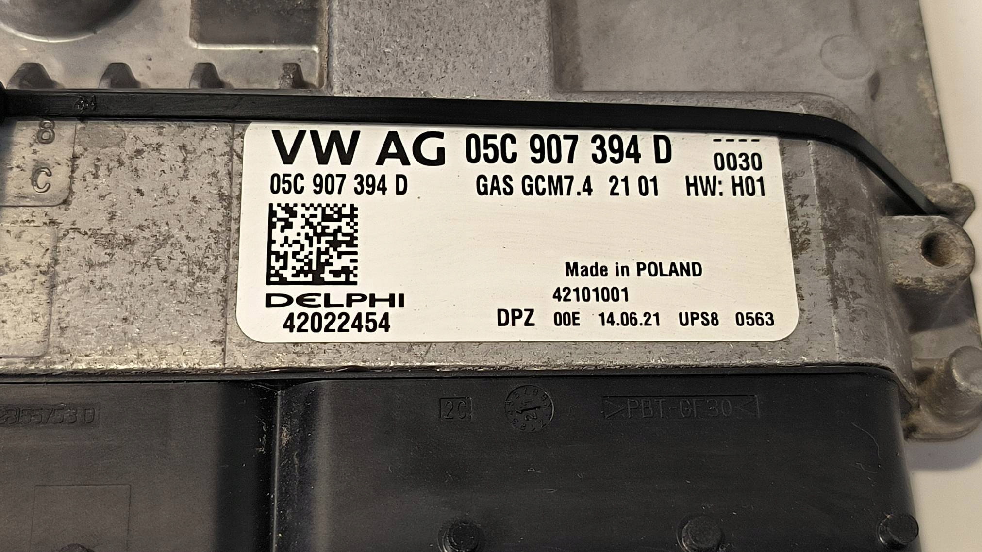 computer motore ECU 05C907394D SEAT ARONA 6F9