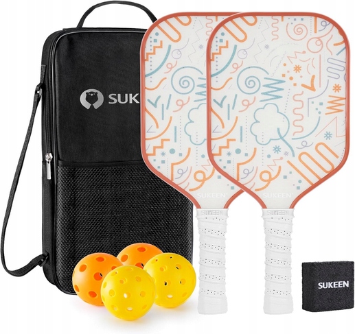 Sada 2 pádel na pickleball Sukeen Povrch s texturou matné tkaniny