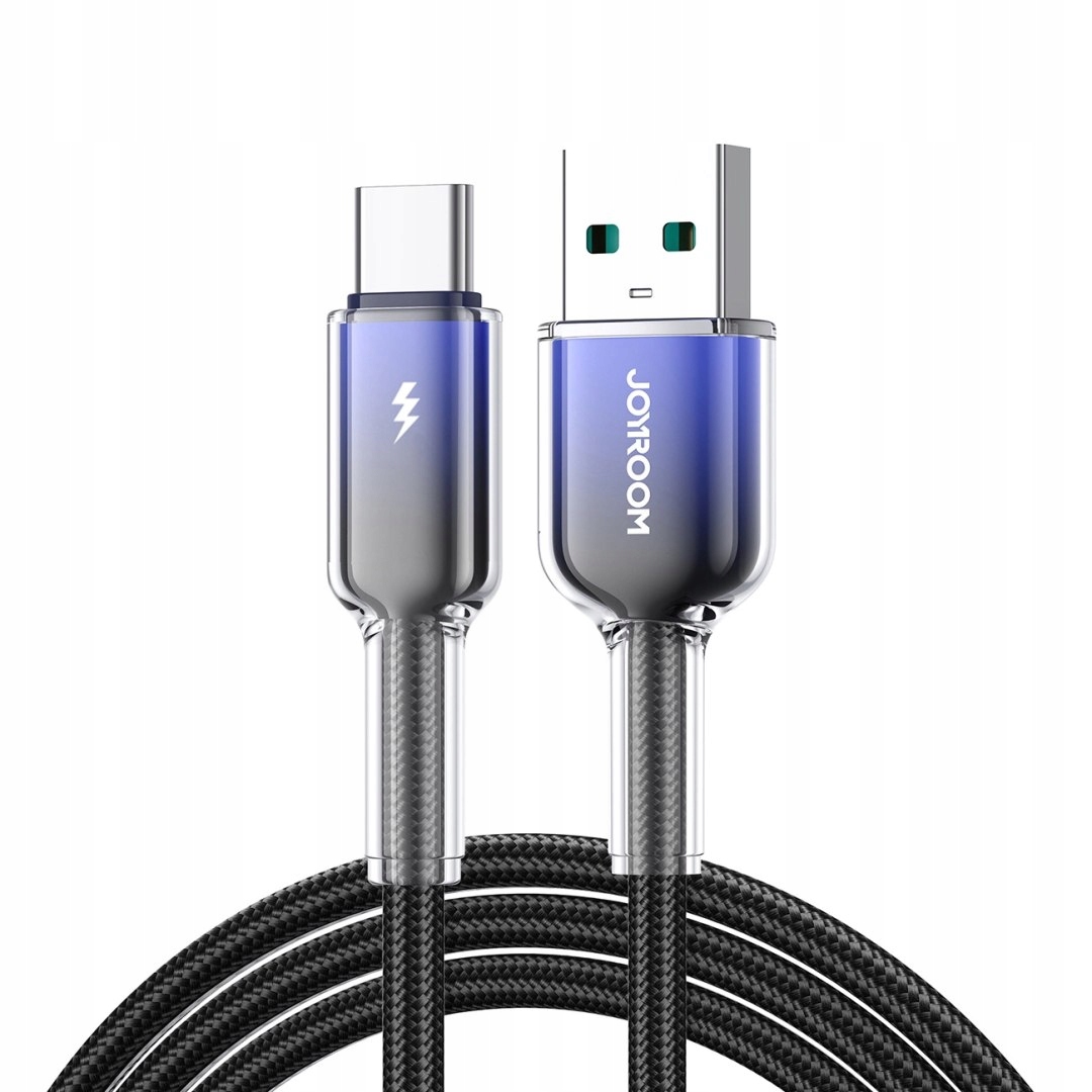 Kabel Joyroom S-A42 Crystal-Clear Series 3A Usb-a Usb-c 1,2m czarny
