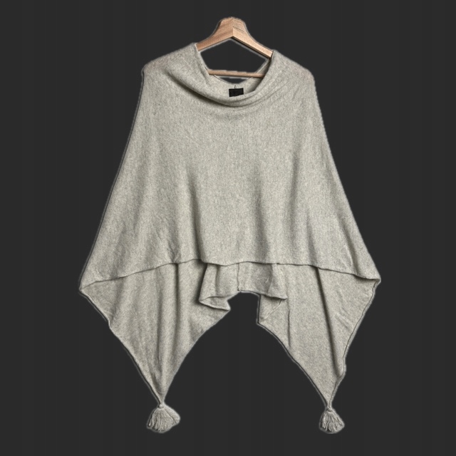 ANE MONE Ponczo Narzutka Wełna Kaszmir