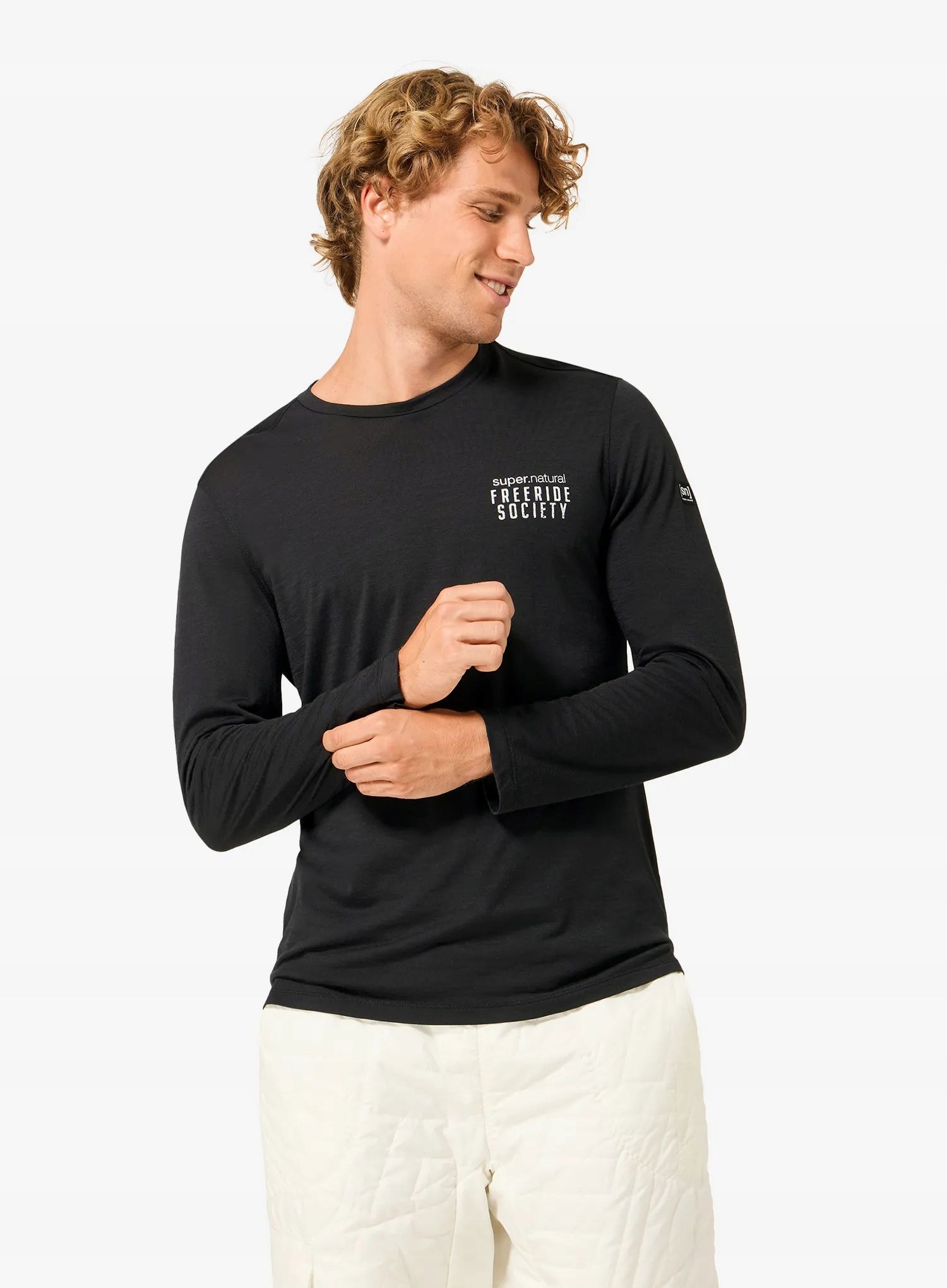 Bluza Super.natural Freeride Society Ls jet black/various L