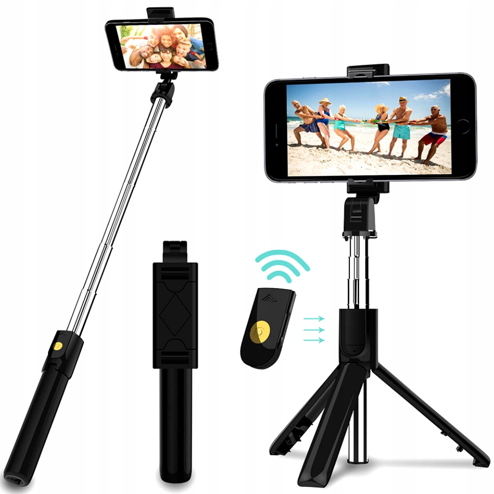 

Rozsuwany Kij Selfi Tripod Statyw Pilot Bluetoot