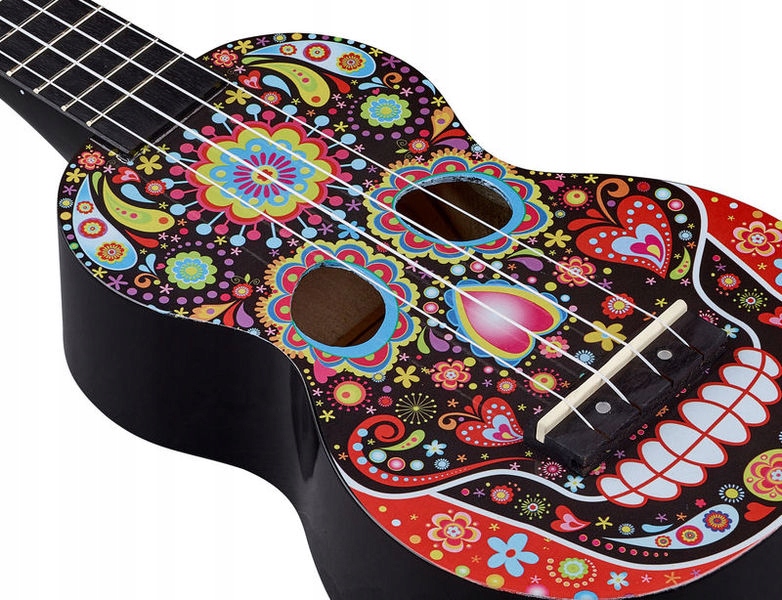 Ukulele sopran Mahalo Skull Ukulele Day of the Dead Liczba progów 12