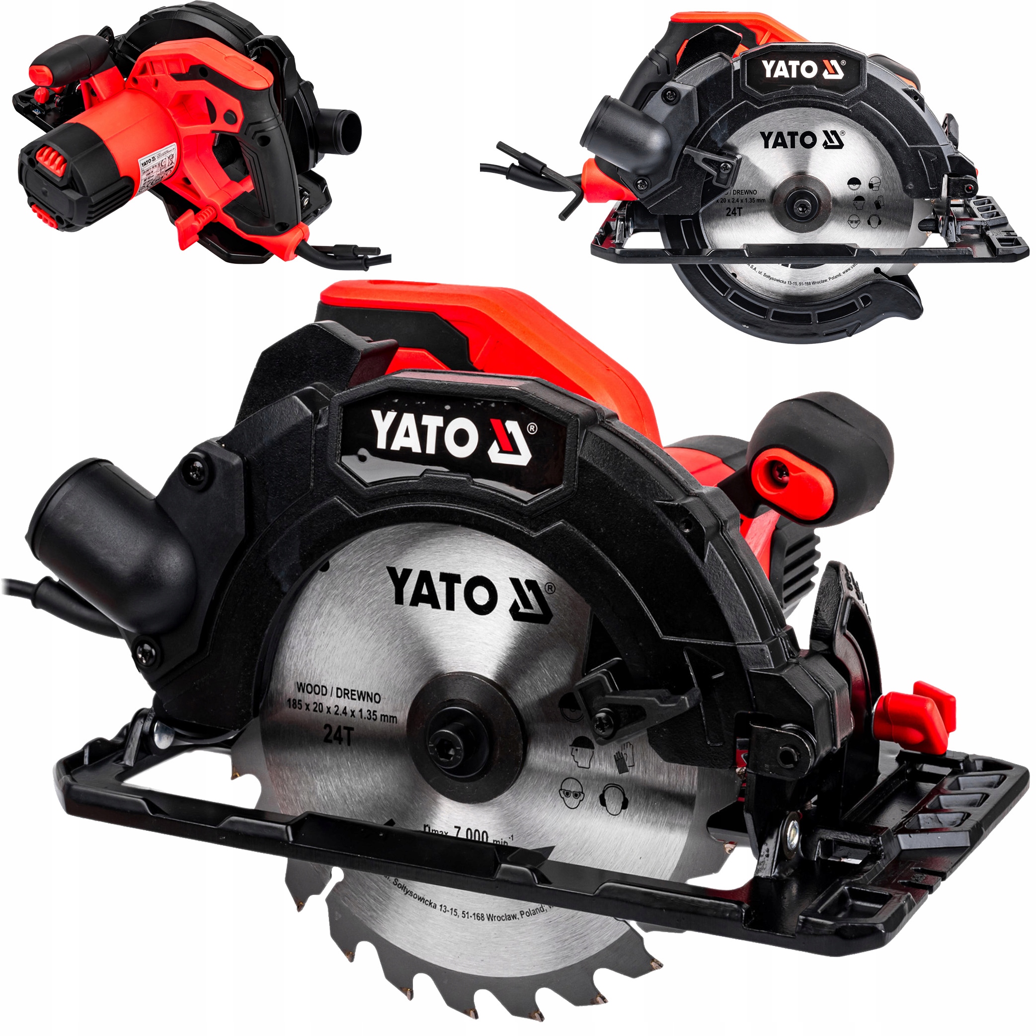 

Pilarka Piła Tarczowa 185MM 1500W Yato YT-82151
