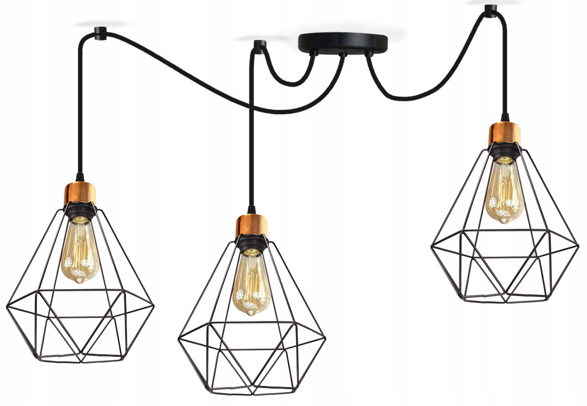 

Żyrandol Lampa Wisząca Pająk Diamond Druciak Led