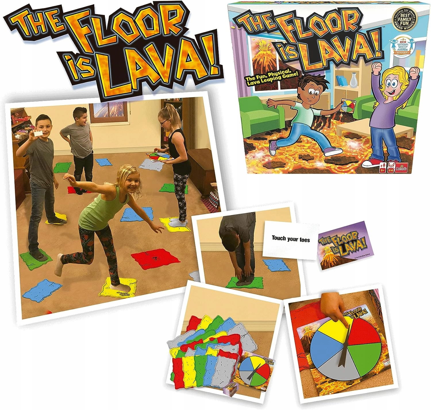 PODŁOGA TO LAWA GRA ZRĘCZNOŚCIOWA RODZINNA GOLIATH Marka Goliath Games